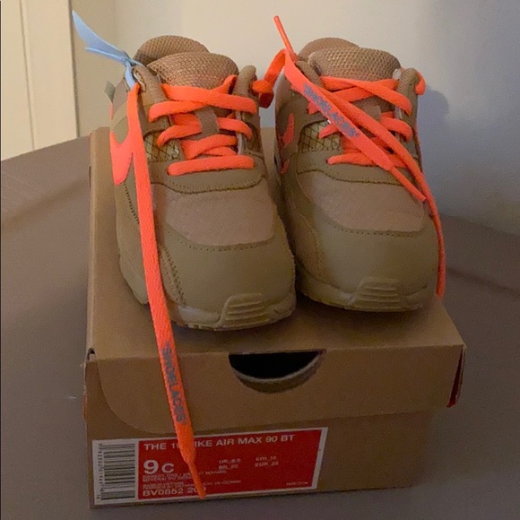 Children’s Nike Max 90 BT size 9c OFF-WHITE - Picture 3 of 5